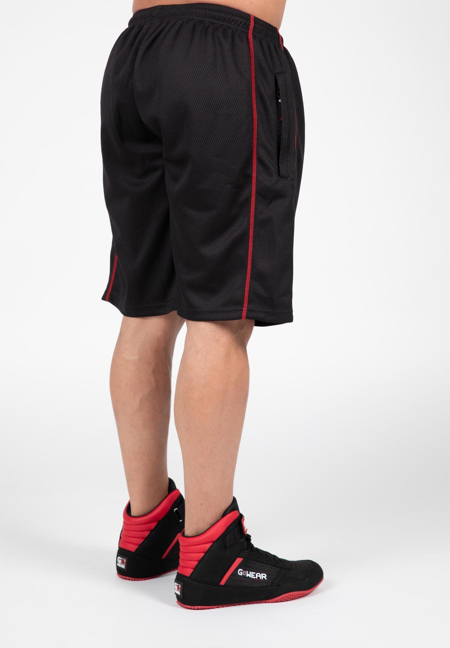 Wallace Mesh Pantalones cortos - Negro/Rojo 2/4