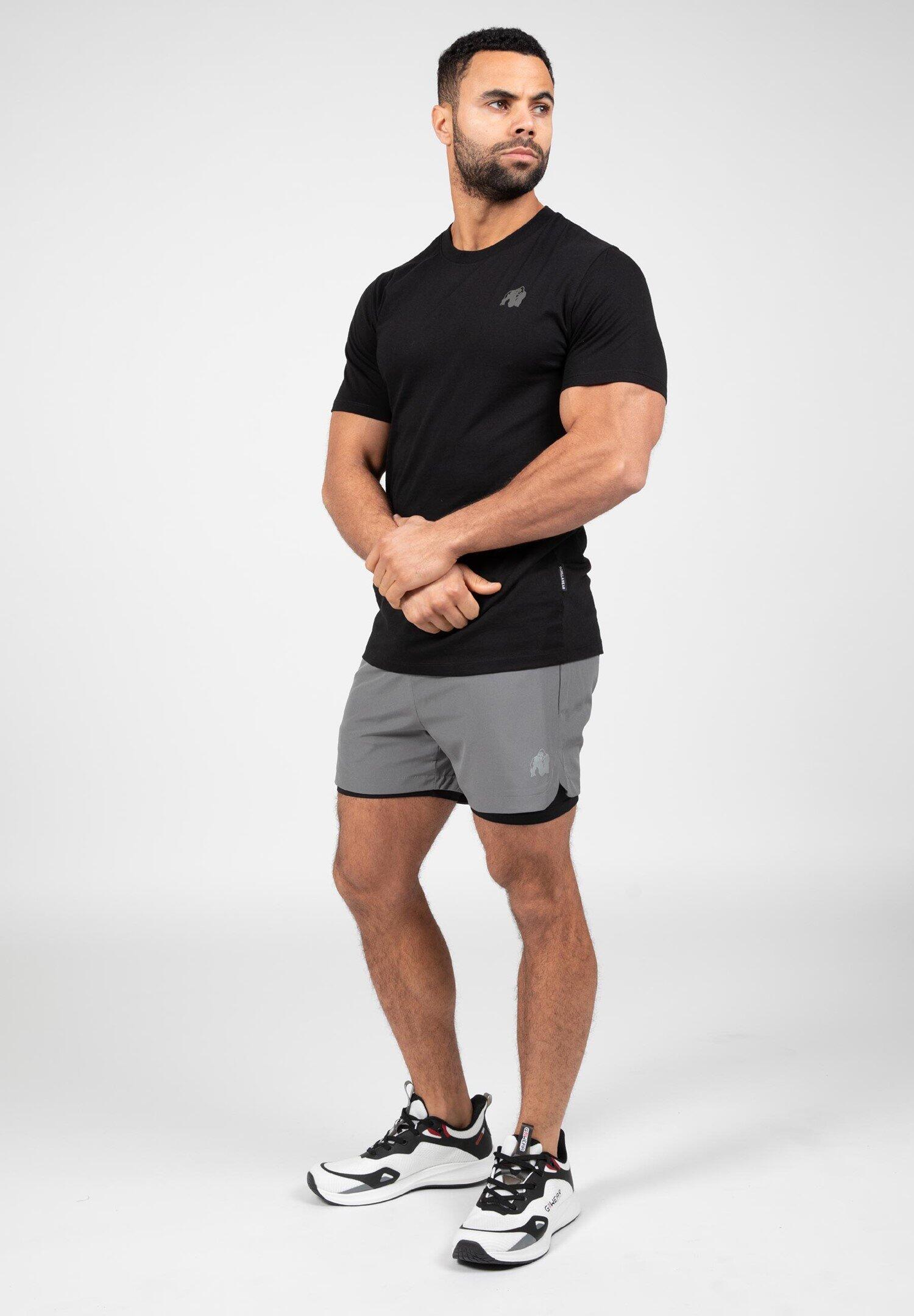 Cortez 2-in-1 Shorts - Antraciet 3/6