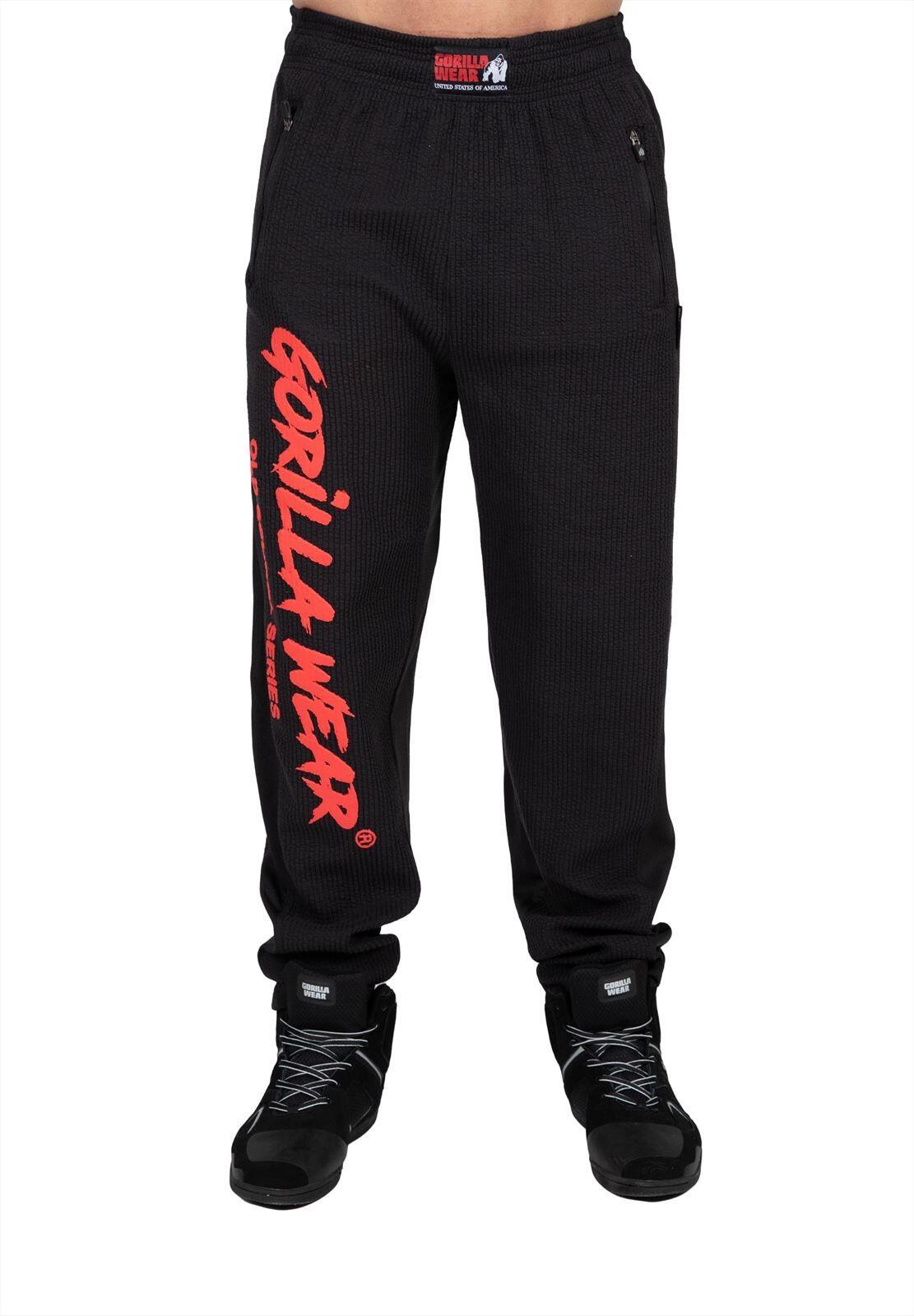 Augustine Vecchia scuola Pantaloni - Nero/Rosso 4/6