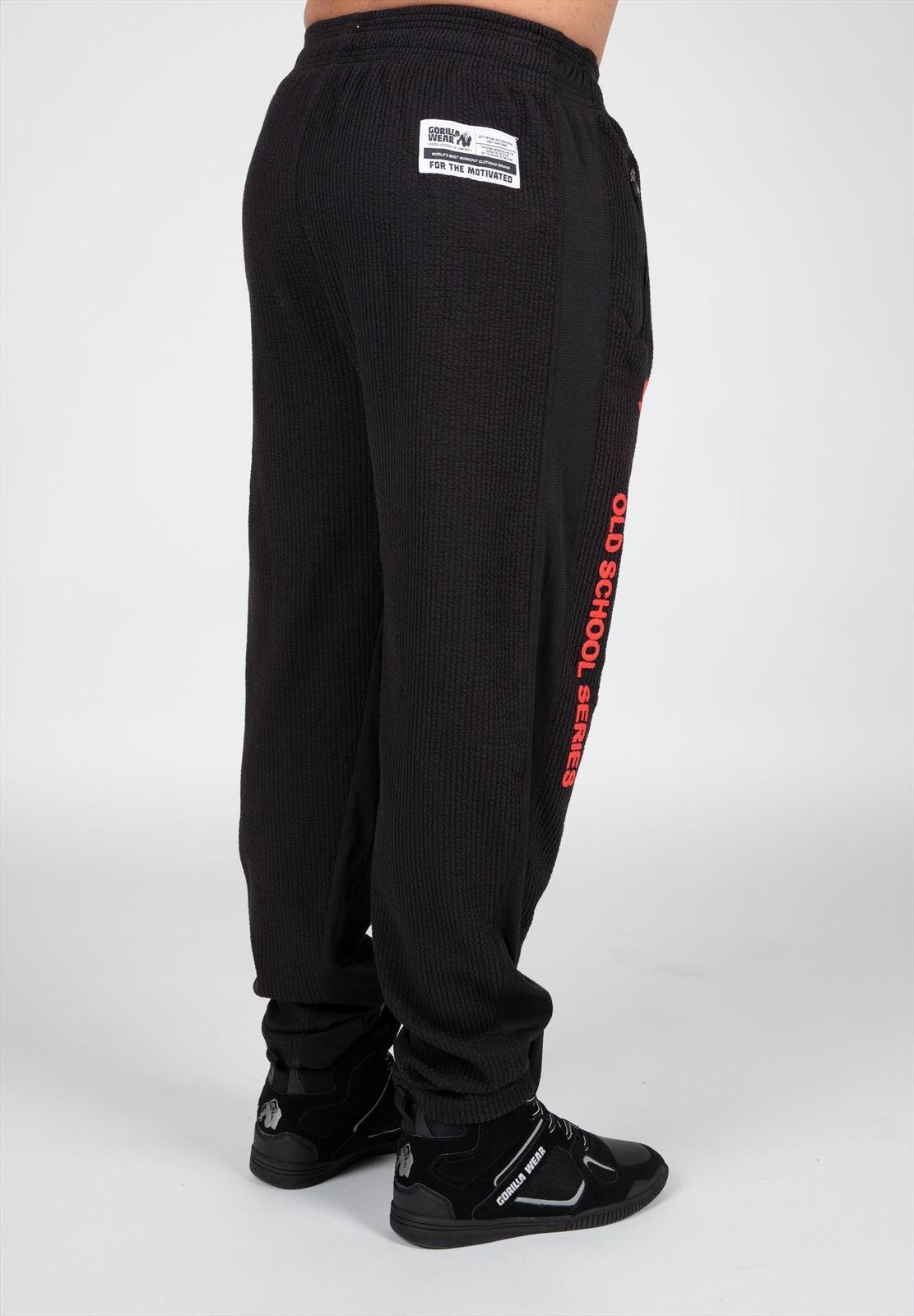Augustine Vecchia scuola Pantaloni - Nero/Rosso 3/6
