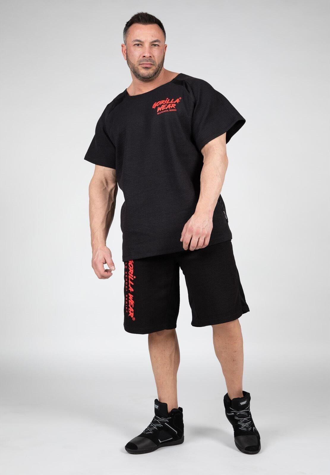 Augustine Vieja escuela Pantalones cortos - Negro/Rojo 5/6