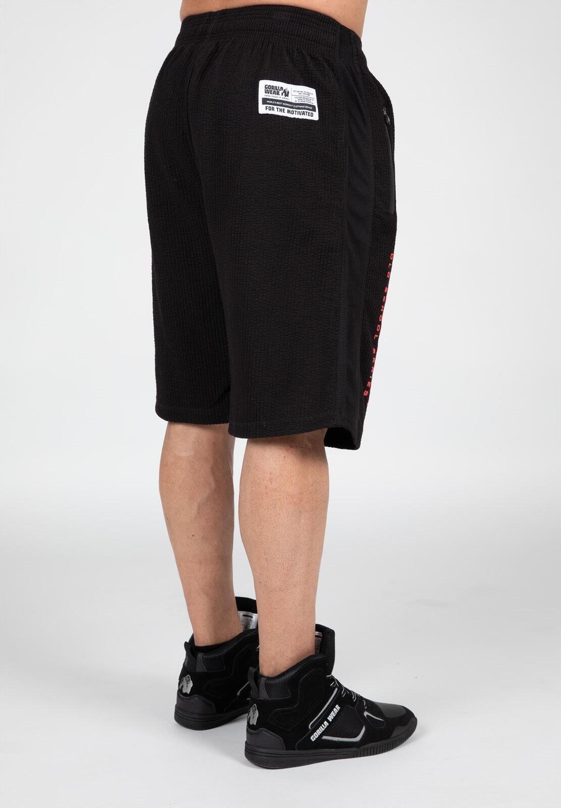 Augustine Vieja escuela Pantalones cortos - Negro/Rojo 4/6