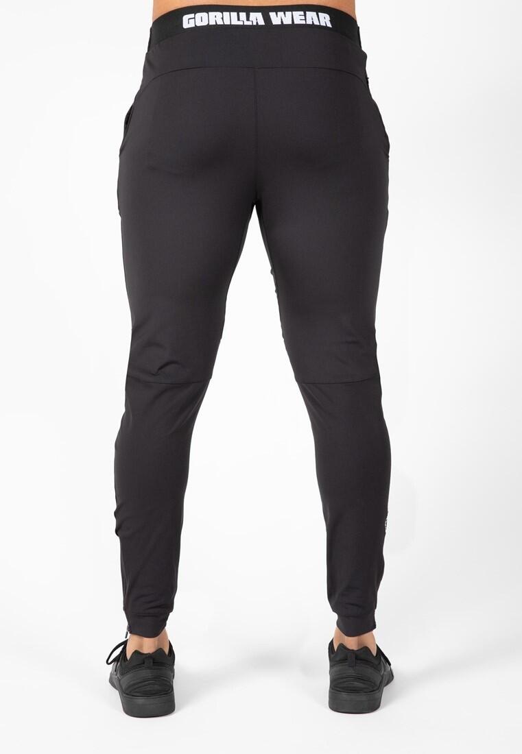 Pantalón Chándal Fitness Largo Hombre GORILLA WEAR Hamilton Hybrid Negro 3/6