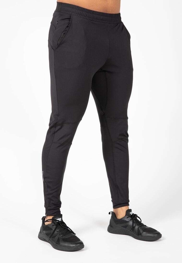 Pantalón Chándal Fitness Largo Hombre GORILLA WEAR Hamilton Hybrid Negro 2/6