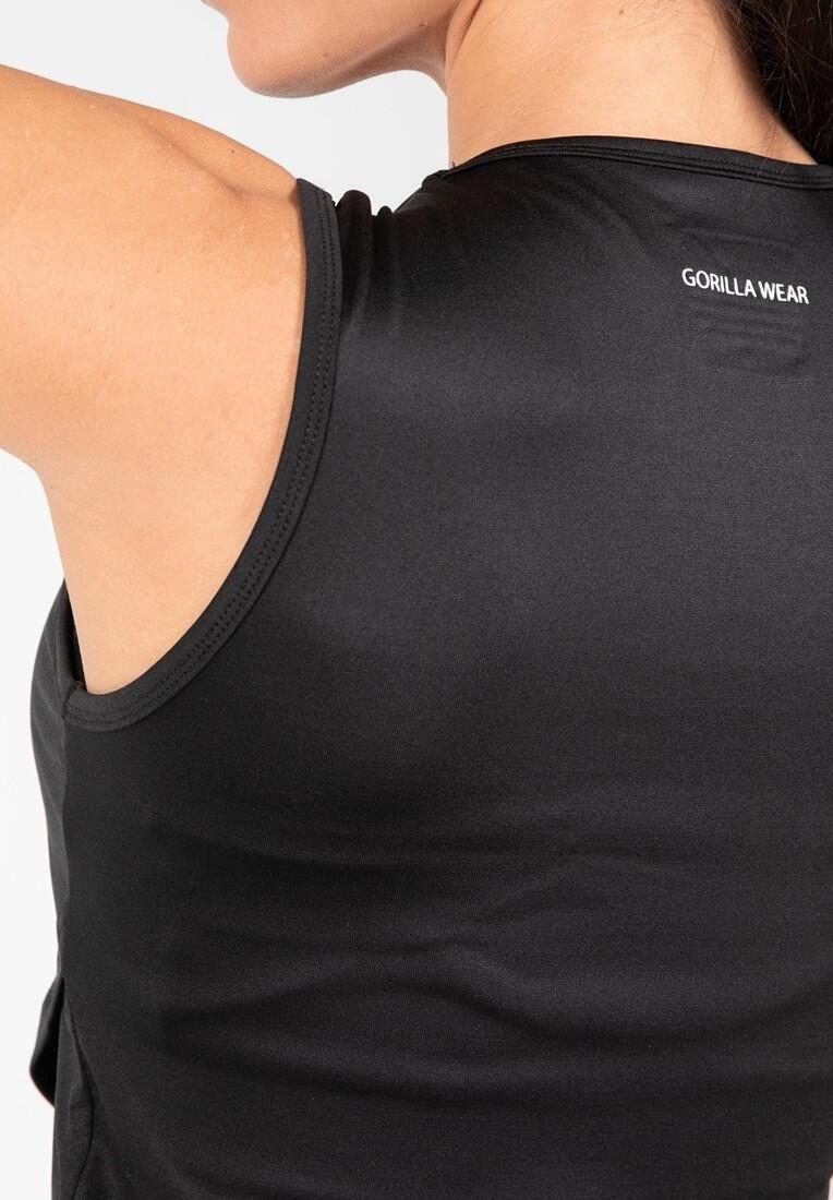 Estelle Twisted Crop Top - Zwart 2/7