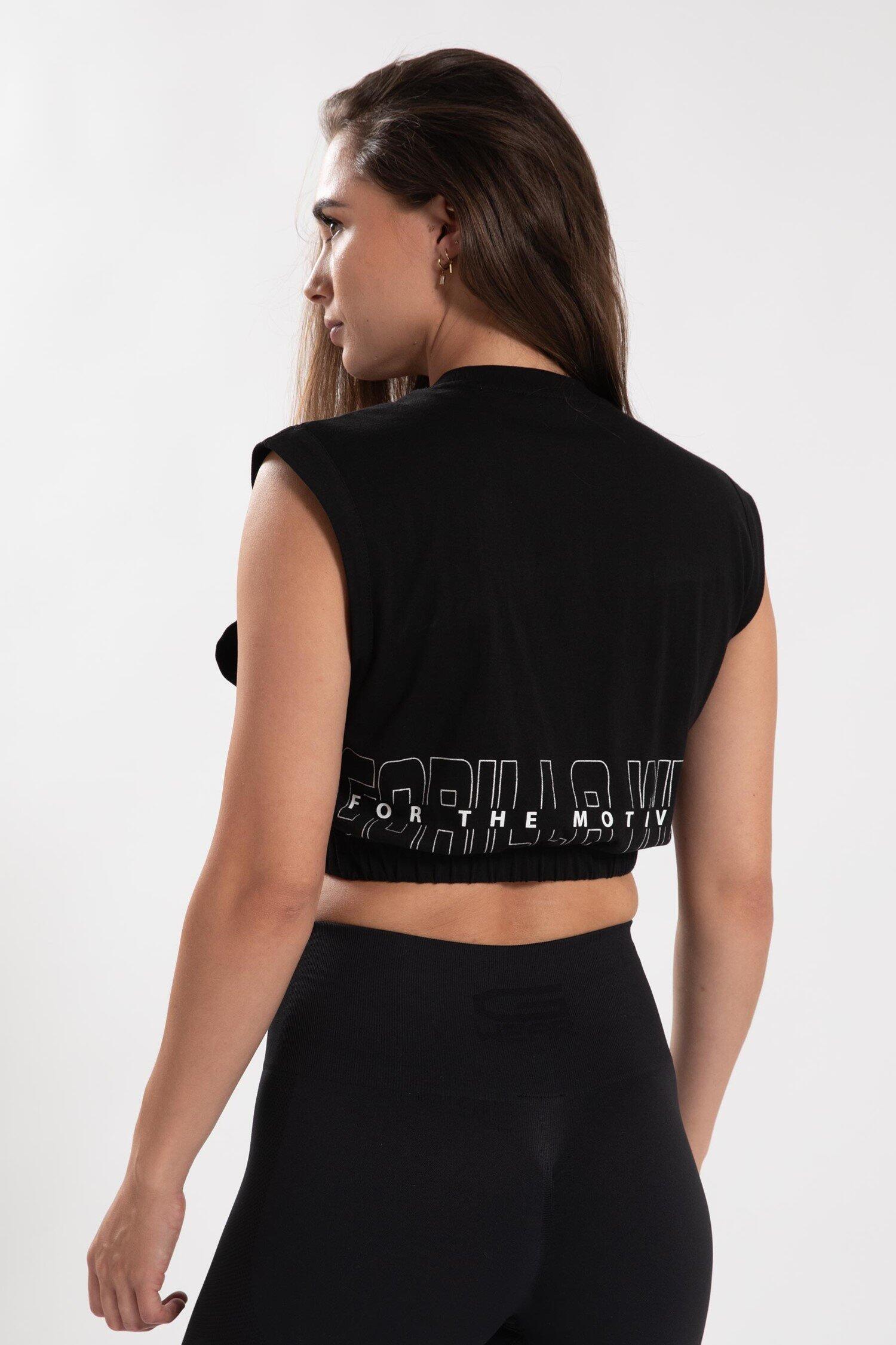 Albion Duże rozmiary Crop Top - Czarny 2/6