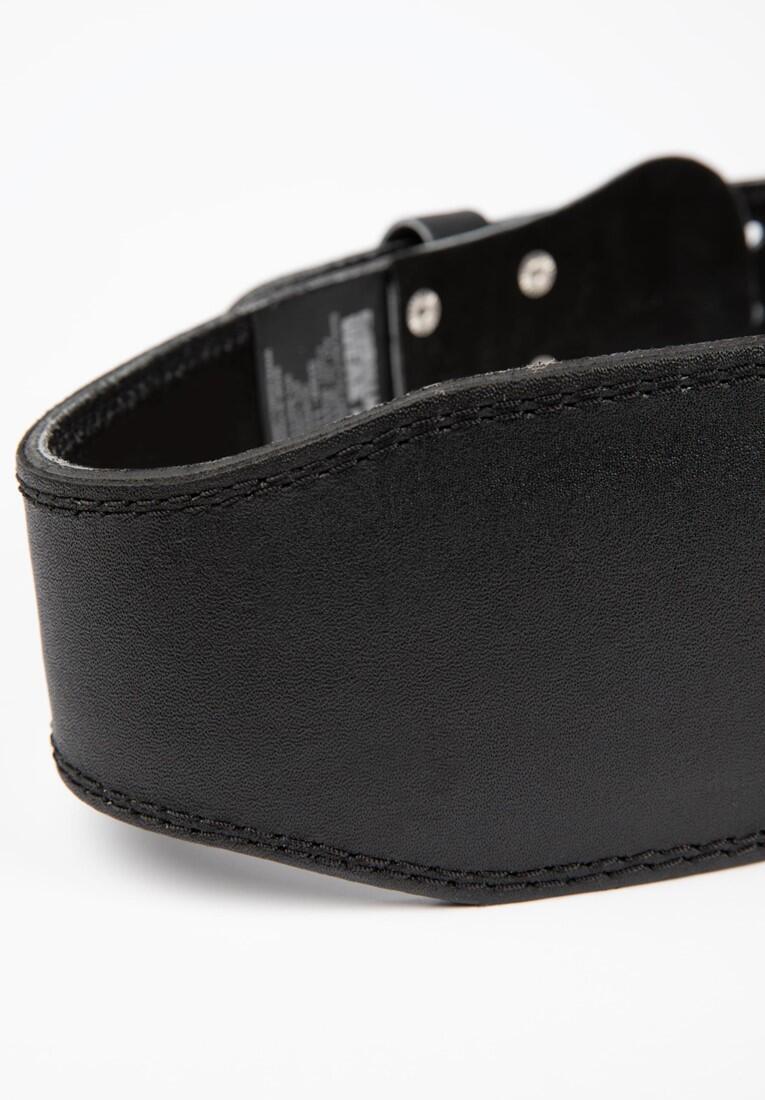 4 Inch Padded Leather Lifting Belt - Zwart/Rood 6/6