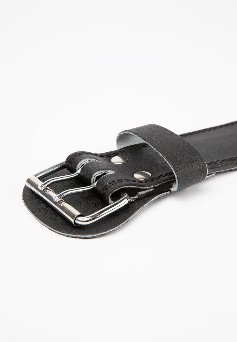 4 Inch Padded Leather Lifting Belt - Zwart/Rood 5/6