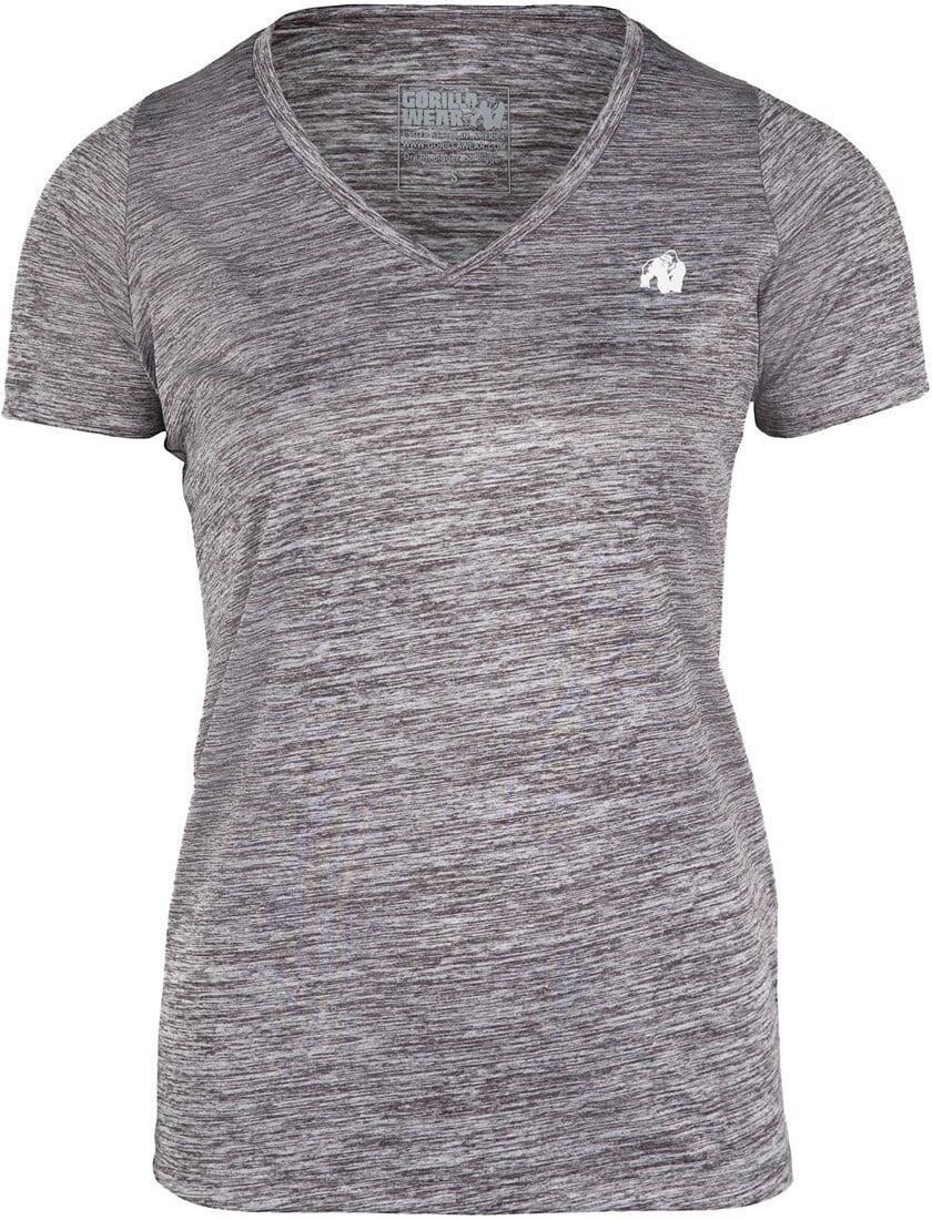Elmira T-shirt à col en V - Grau Melange 6/7