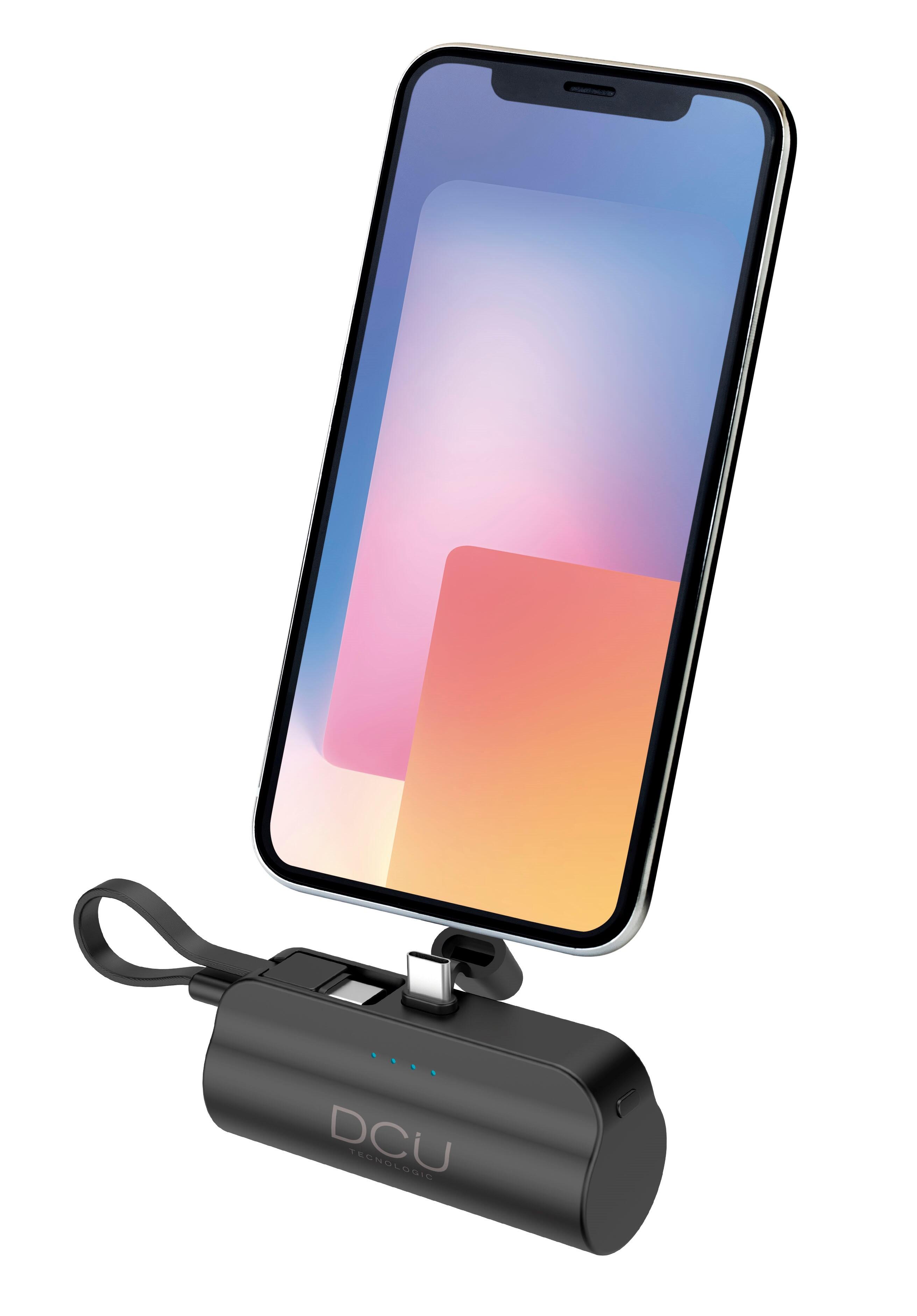 Batería externa de 5000mAh con conector USB-C y función de soporte 2/6