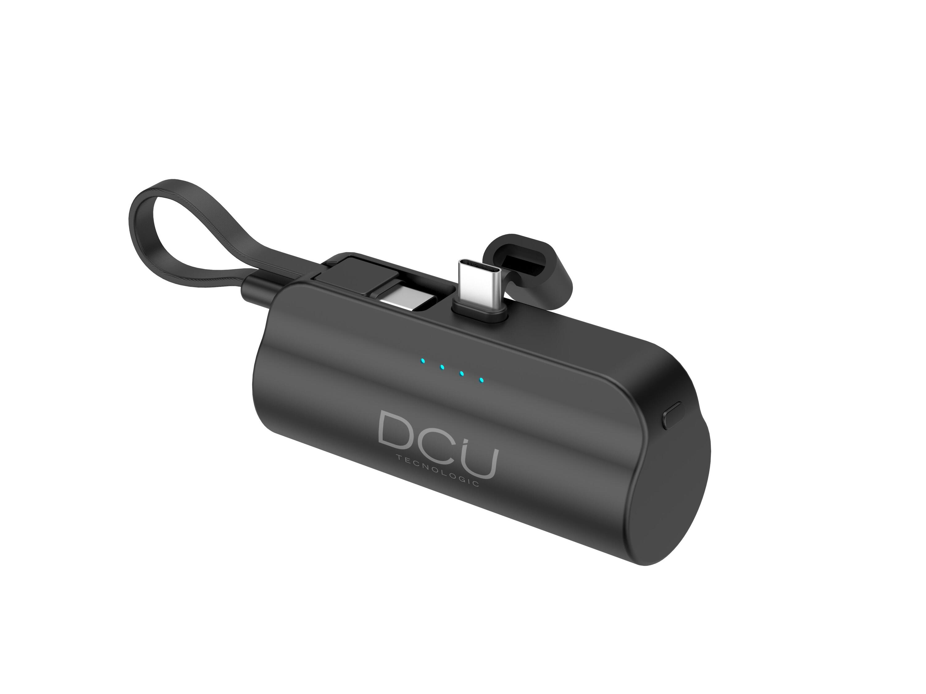 Batería externa de 5000mAh con conector USB-C y función de soporte 5/6
