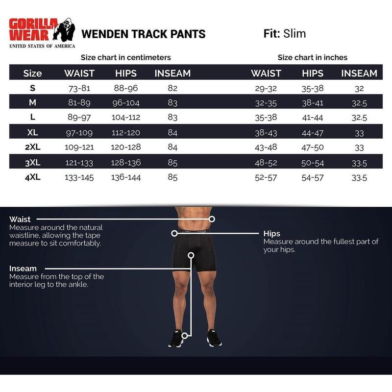 Wenden Track Pantalon - Noir/Or
