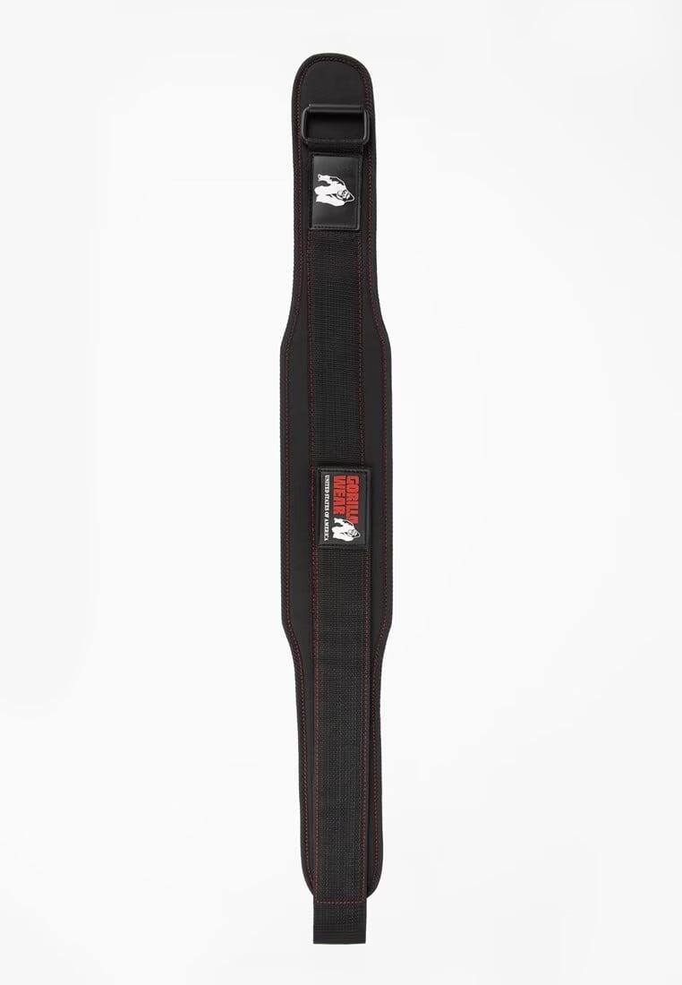 4 Inch Women's Lifting Belt - Zwart/Rood Stitched 2/6