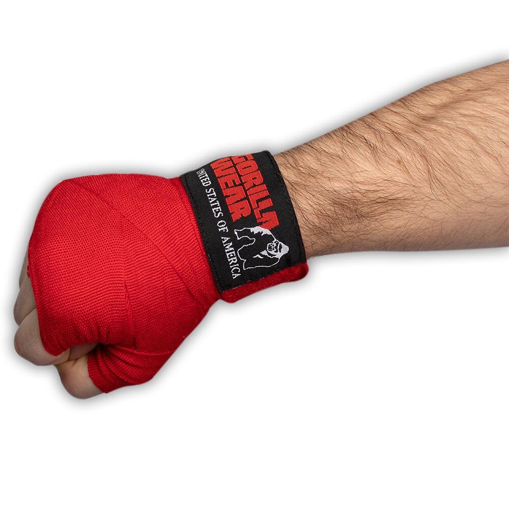 Boxing Envoltórios de mão - Vermelho - 2.5m 2/6
