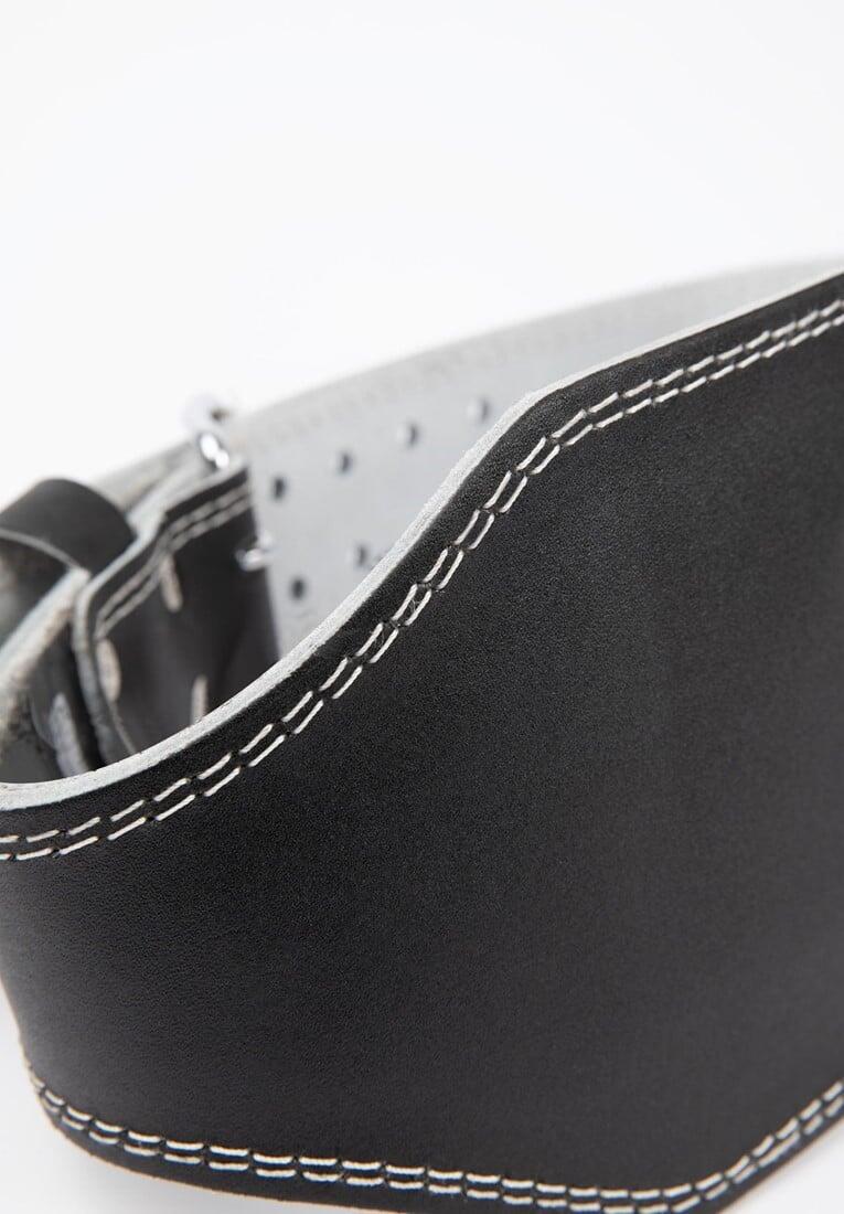 6 Inch Padded Leather Lifting Belt - Zwart/Zwart 6/6