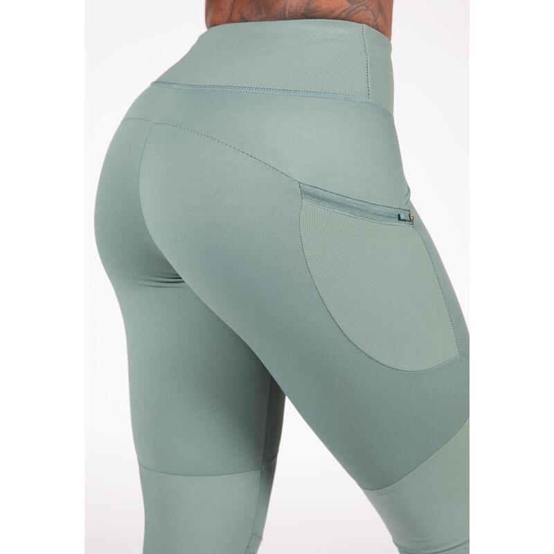 Monroe Cropped Leginsy - Zielony