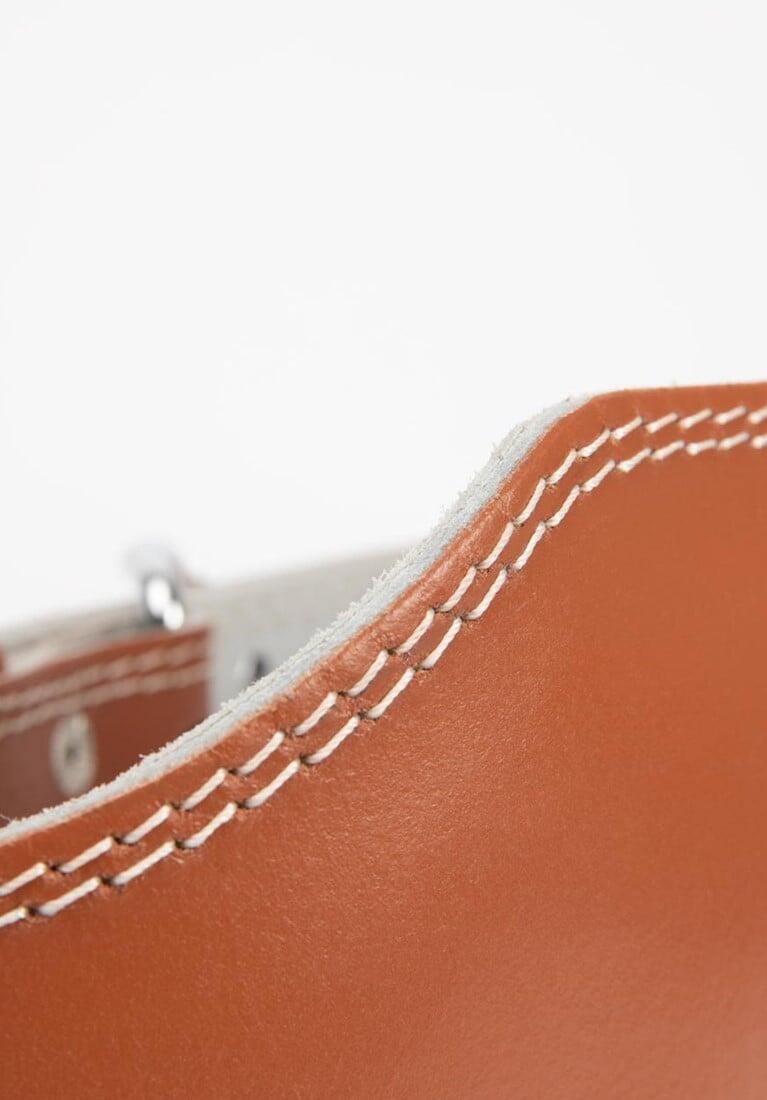 Ceinture de levage en cuir rembourrée de 6 pouces- Brun 6/6