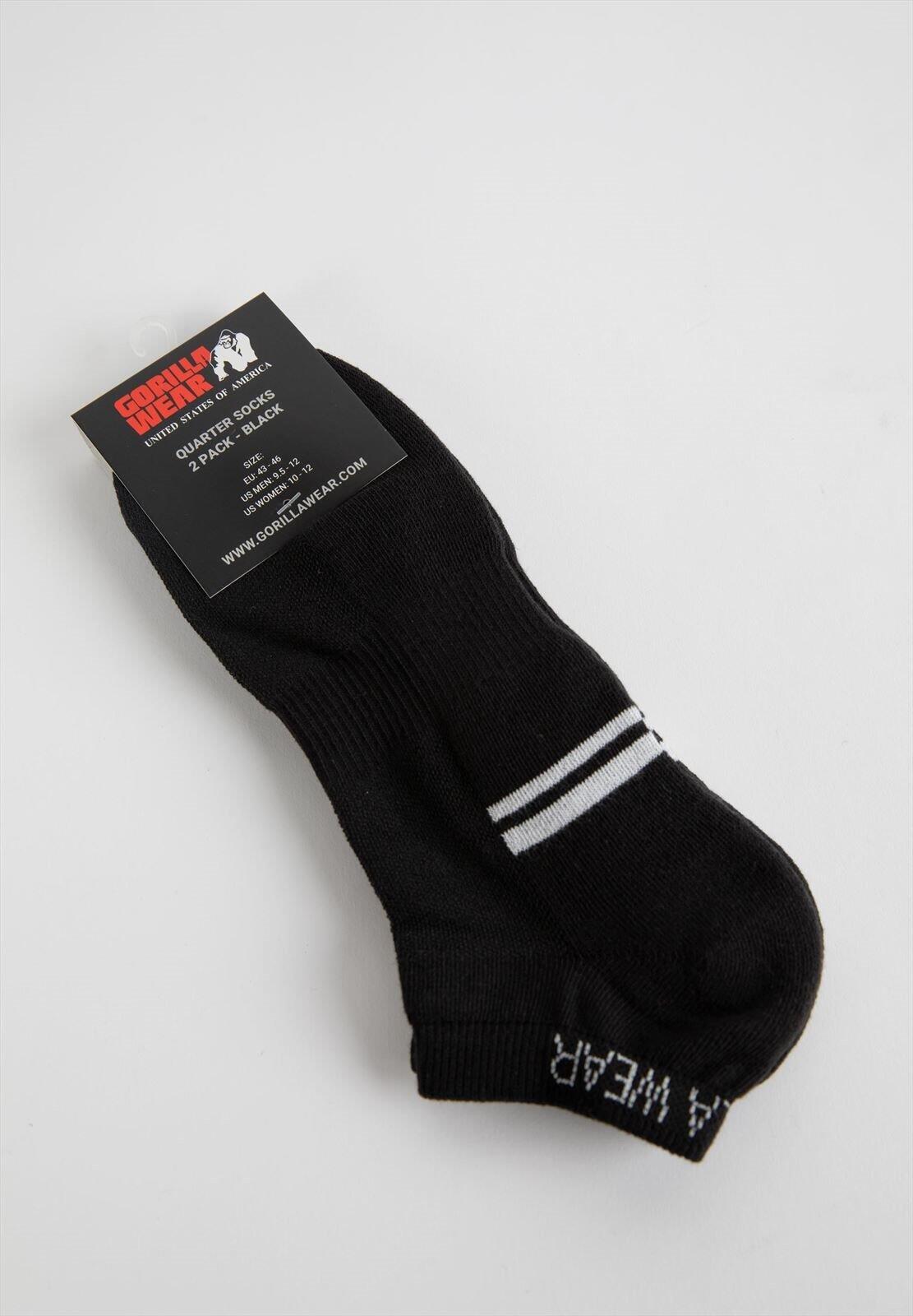 Quarter Lot de 2 chaussettes - Noir - EU 35-38 2/5