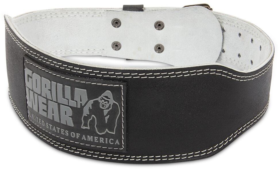 Cuir rembourré de 4 pouces Ceinture de levage - Noir/Grau -  S 6/6