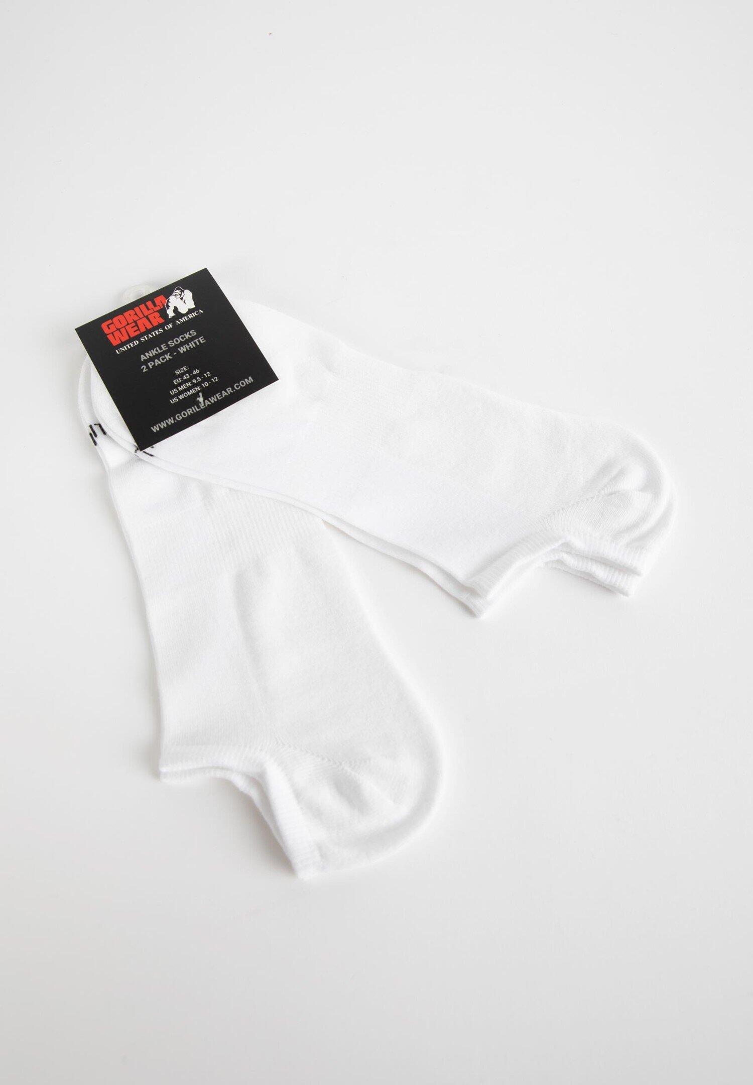Chaussettes cheville 2-Pack - Blanc - EU 43-46 4/6
