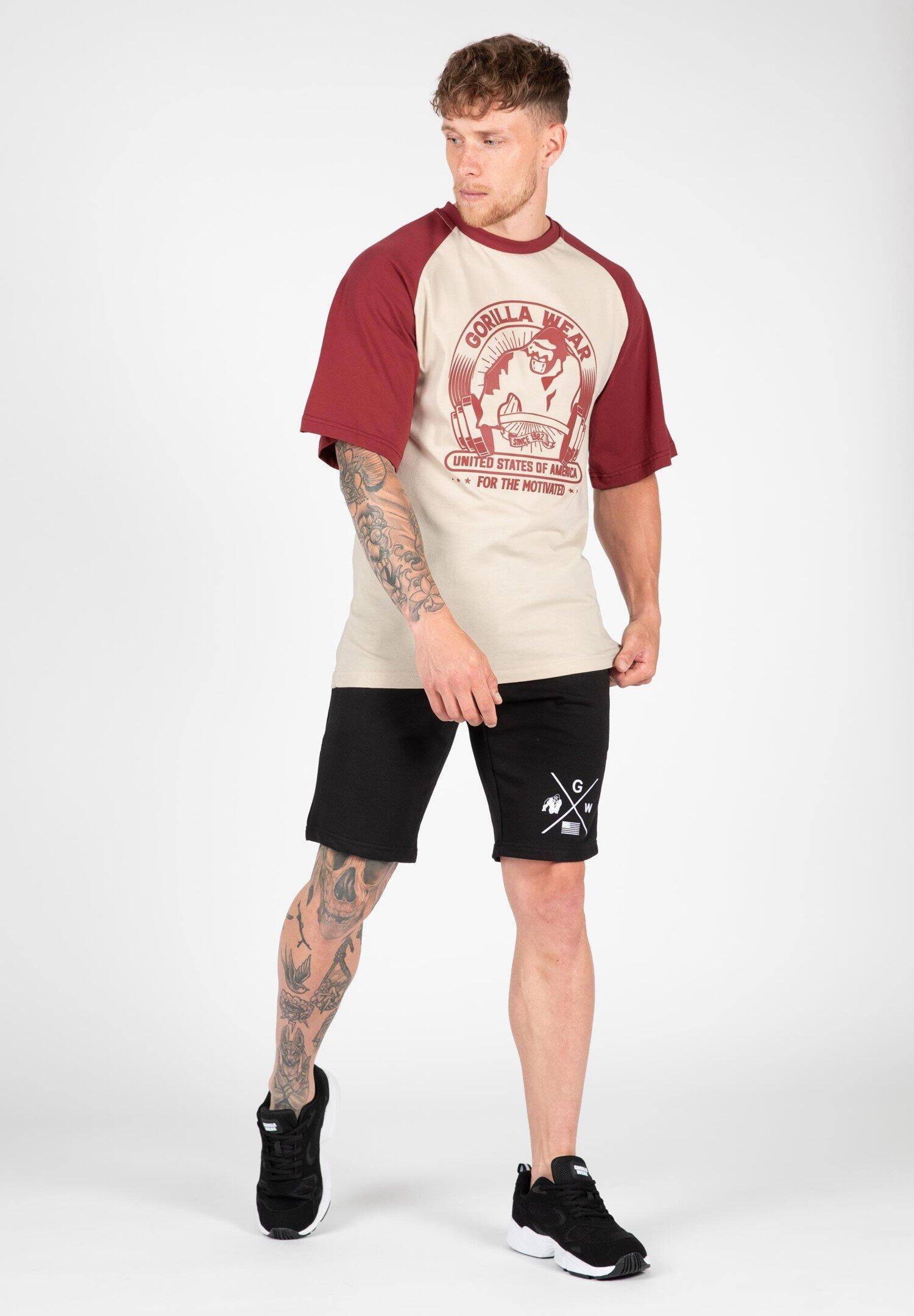 Logan Oversized T-Shirt - Beige/Rood 2/7
