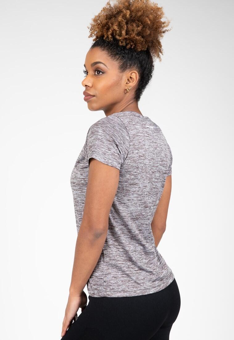 Elmira V-Neck Maglietta - Grau Melange 2/7