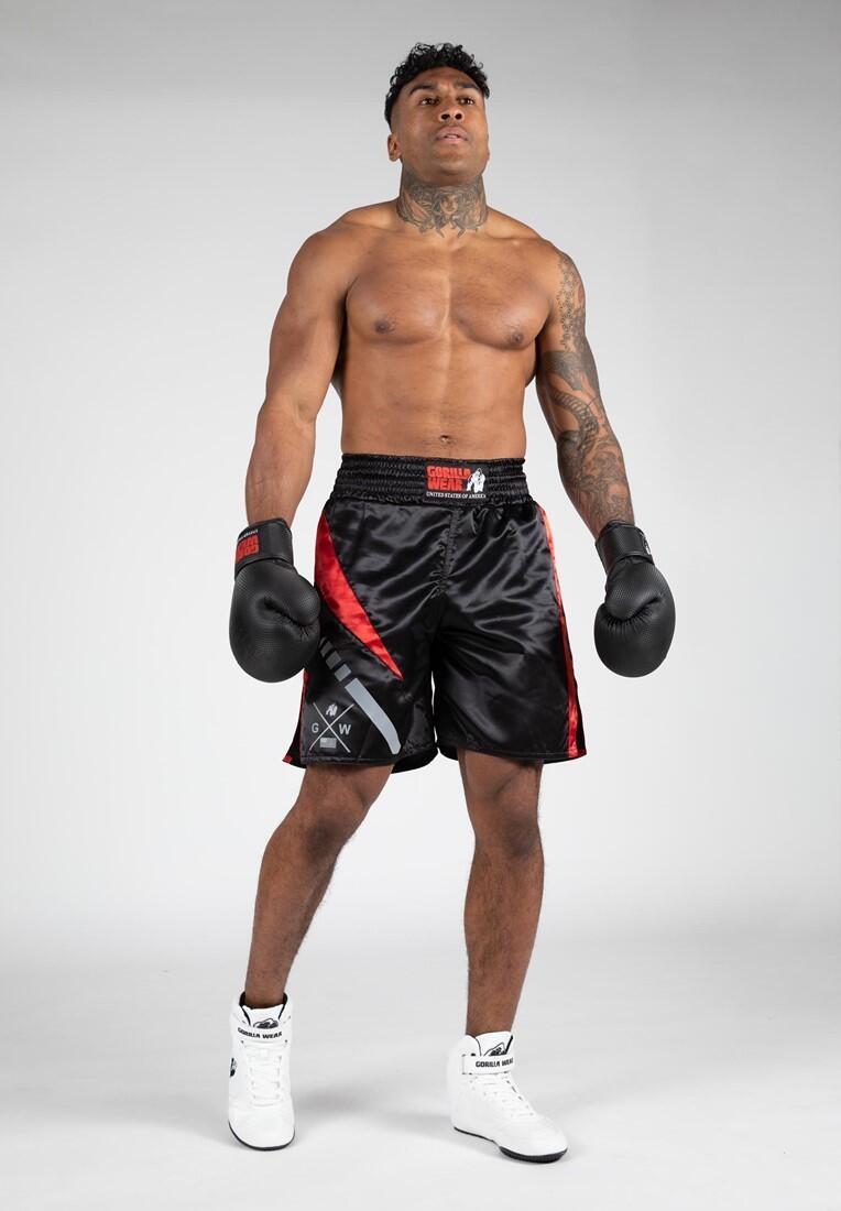 Hornell Boxing Shorts - Zwart/Rood 3/6