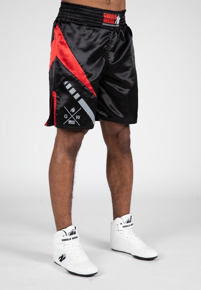 Hornell Boxing Shorts - Zwart/Rood 5/6