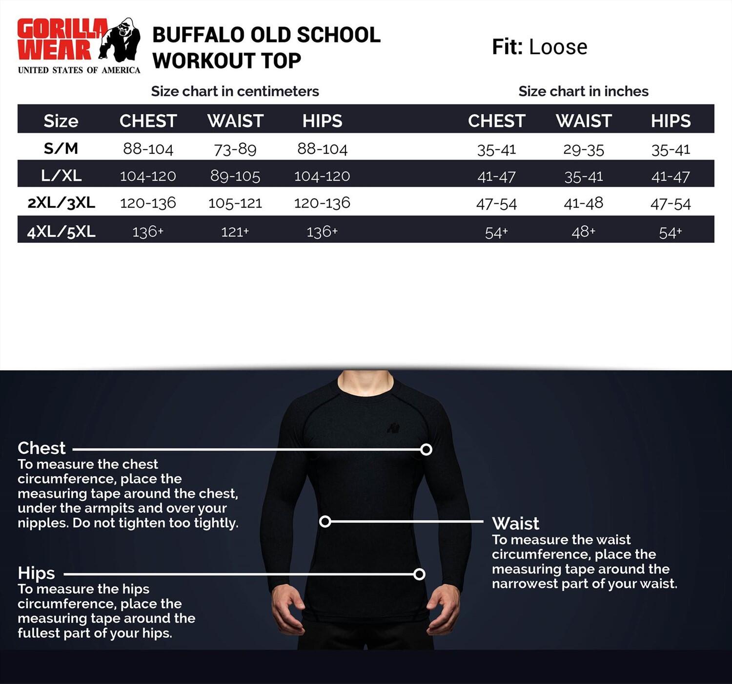 Camiseta Musculación Manga Corta Hombre GORILLA WEAR Buffalo Old School Rojo 4/7