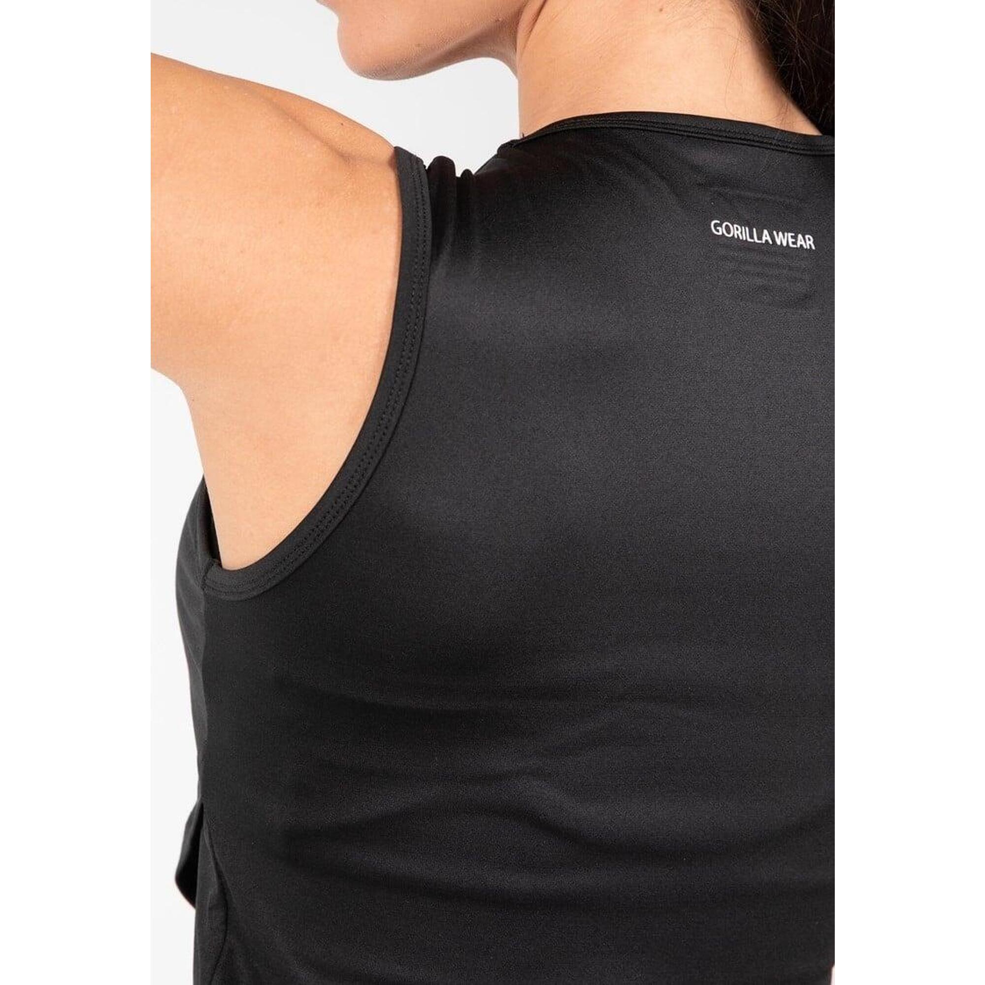 Estelle Skręcone Crop Top - Czarny