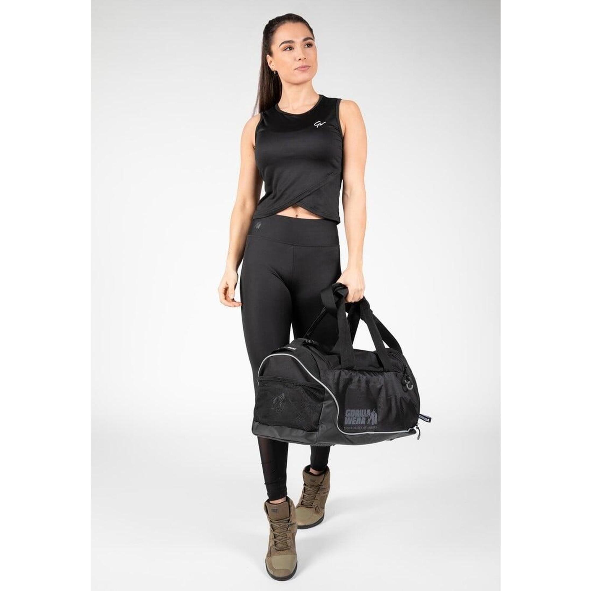 Estelle Skręcone Crop Top - Czarny
