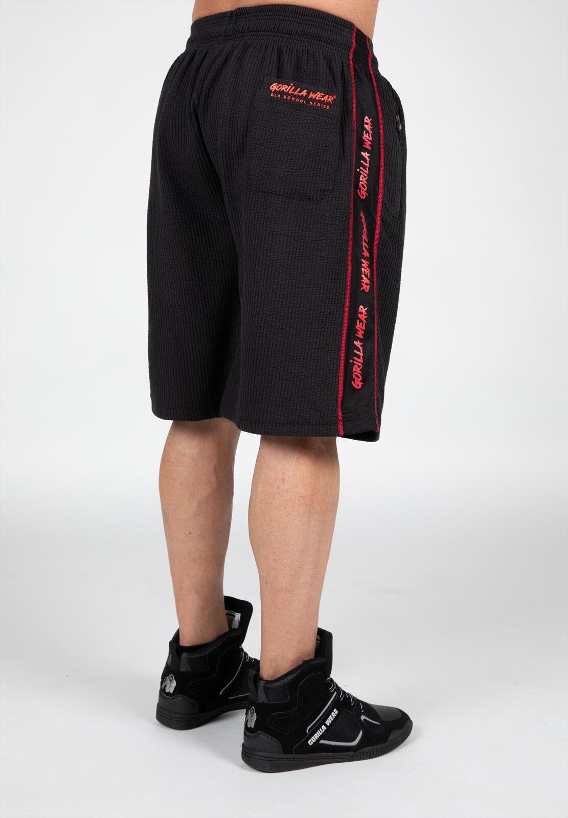 Buffalo Entrenamiento Vieja escuela Pantalones cortos - Negro/Rojo 3/6