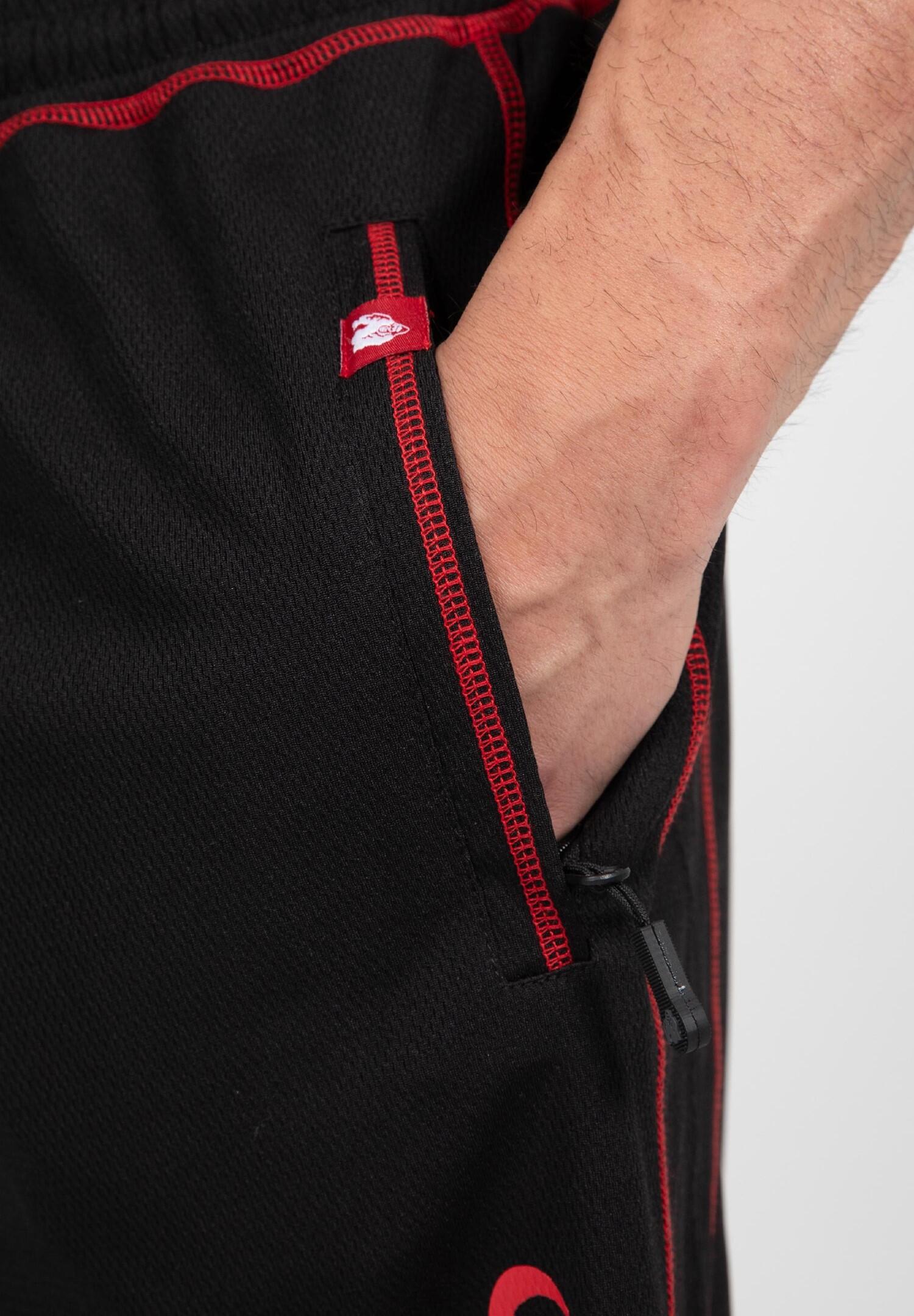 Marlow Mesh Pantaloncini - Nero/Rosso 6/6