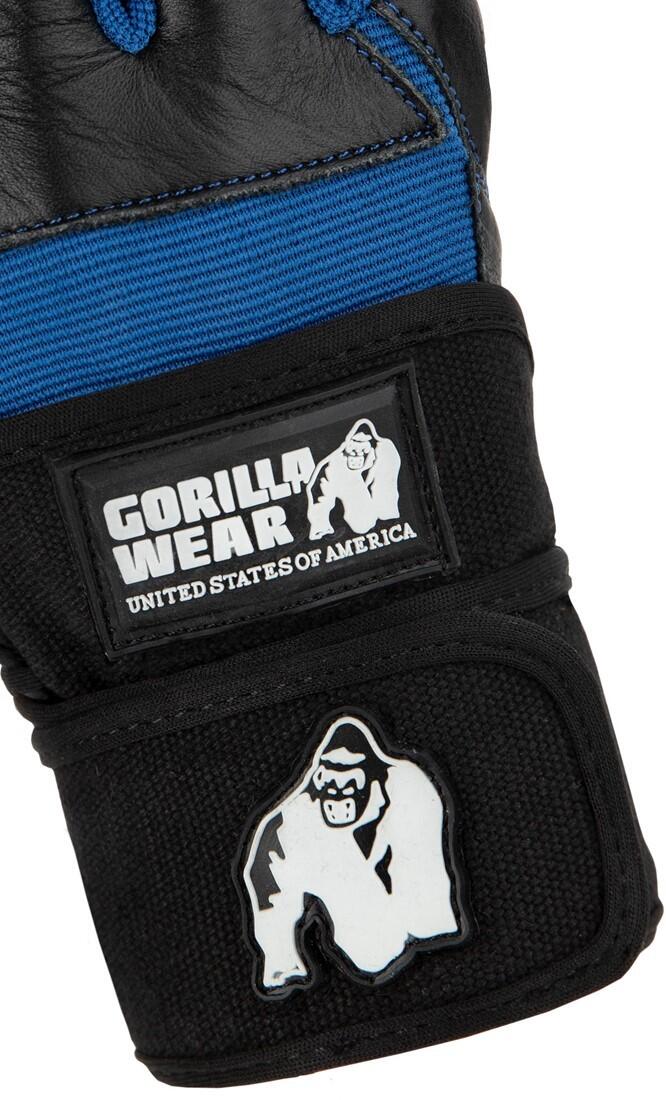Dallas Wrist Wraps Gloves - Noir/Bleu 3/6