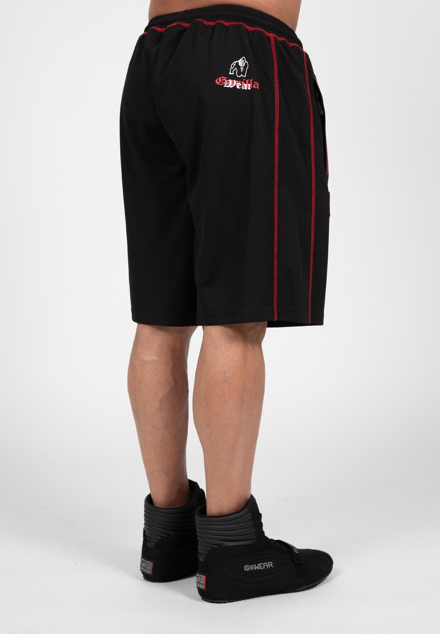 Marlow Mesh Short - Noir/Rouge 2/6