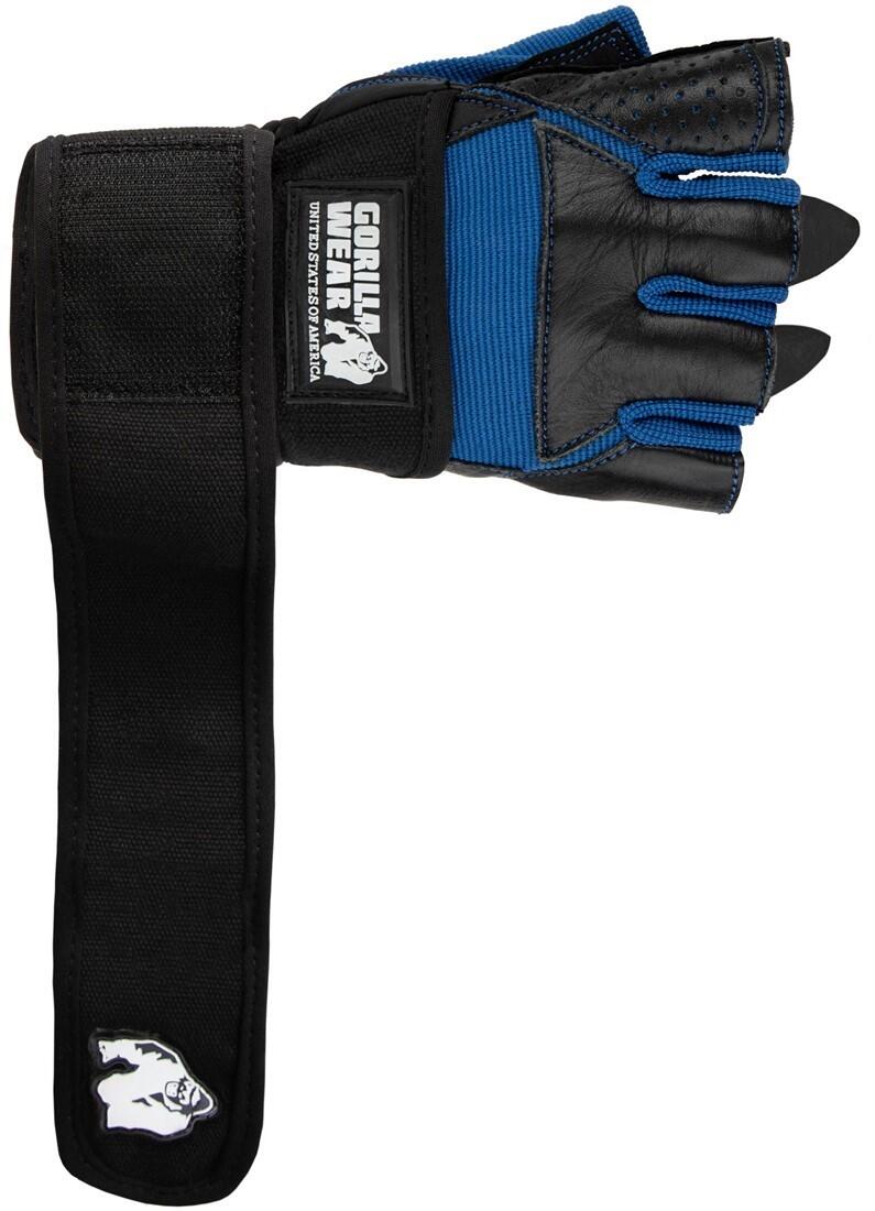 Dallas Wrist Wraps Gloves - Noir/Bleu 2/6