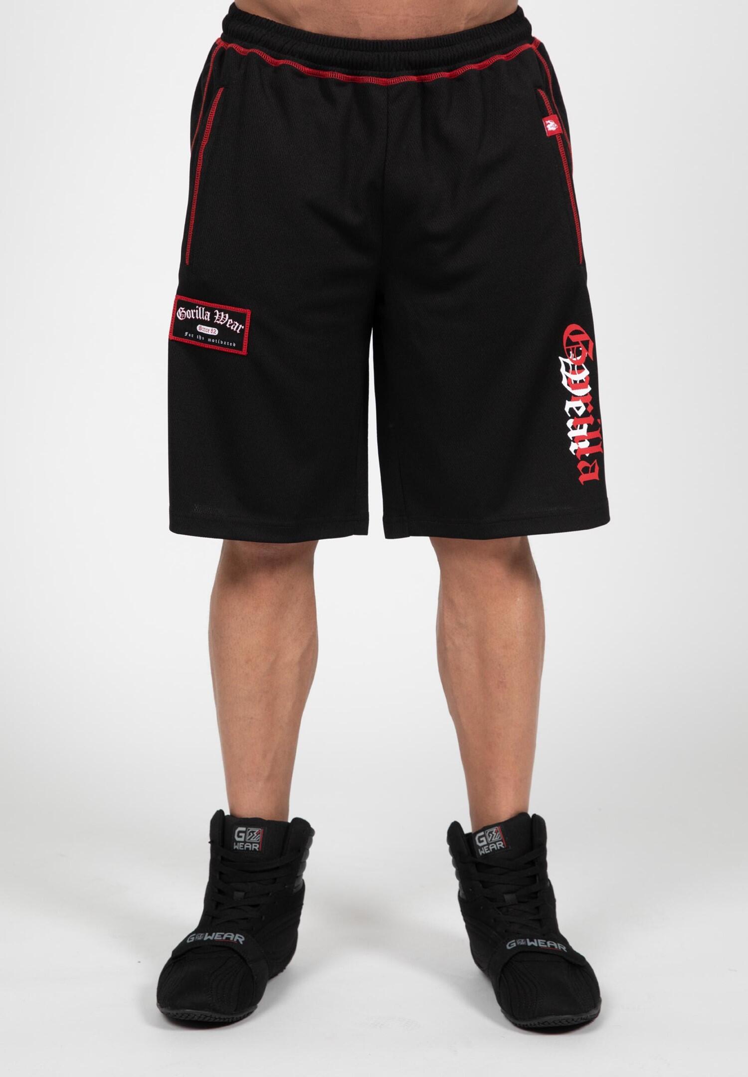 Marlow Mesh Pantaloncini - Nero/Rosso 4/6