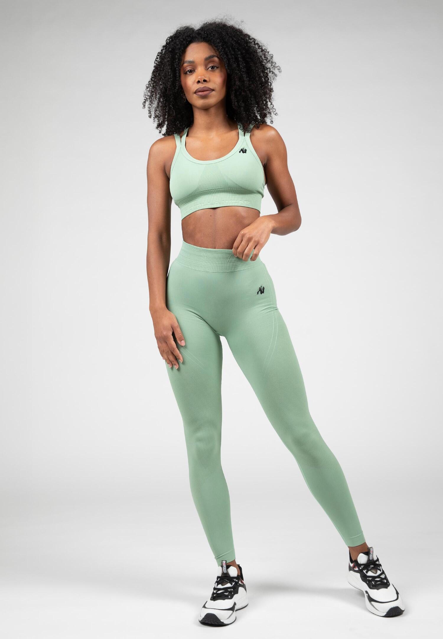 Whitney Sem costura Legging - Verde 3/6