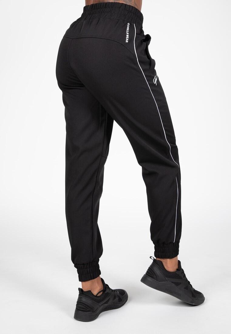 Pantalón Chándal Fitness Largo Poliéster Mujer GORILLA WEAR Pasedena Negro 4/6