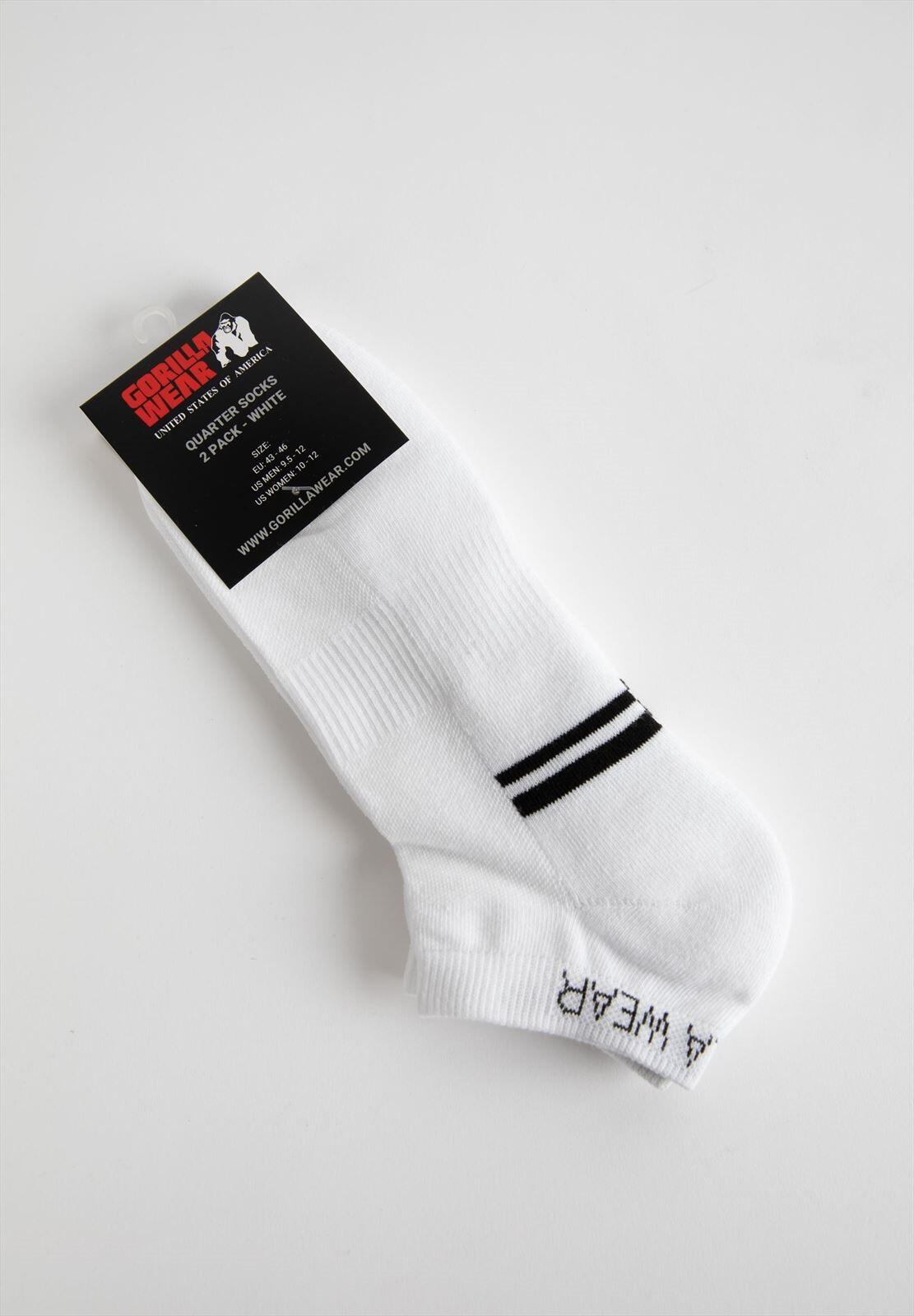 Quarter Lot de 2 chaussettes - Blanc - EU 35-38 2/5
