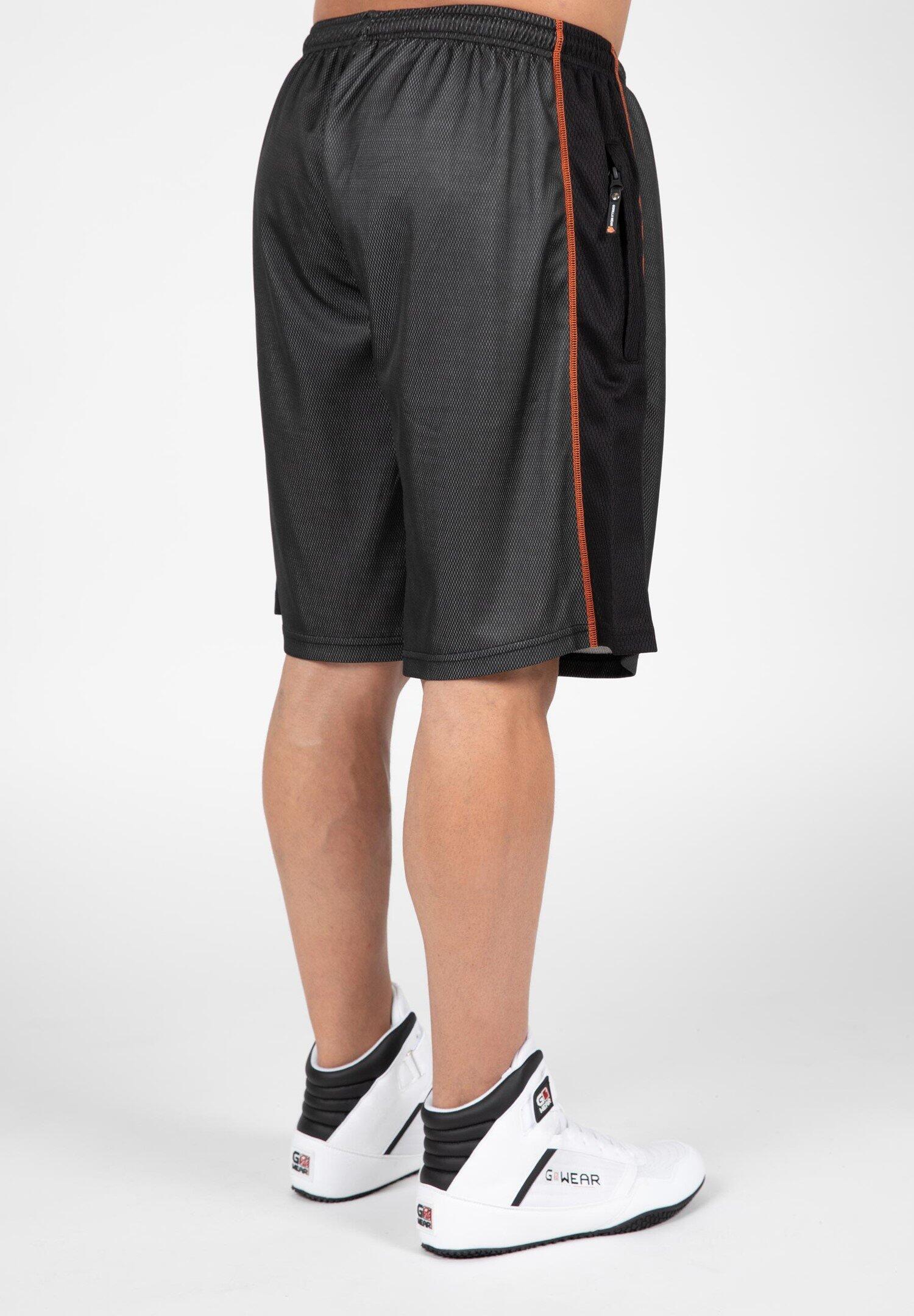 Wallace Mesh Pantaloncini - Grau/Arancia 2/4