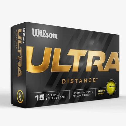 Balles de Golf Wilson Ultra Distance 15 Jaune