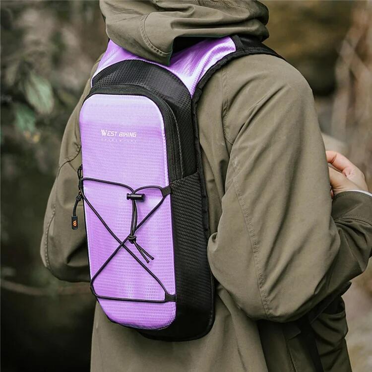 Rucsac biciclete de oras impermeabil, curele reglabile, violet
