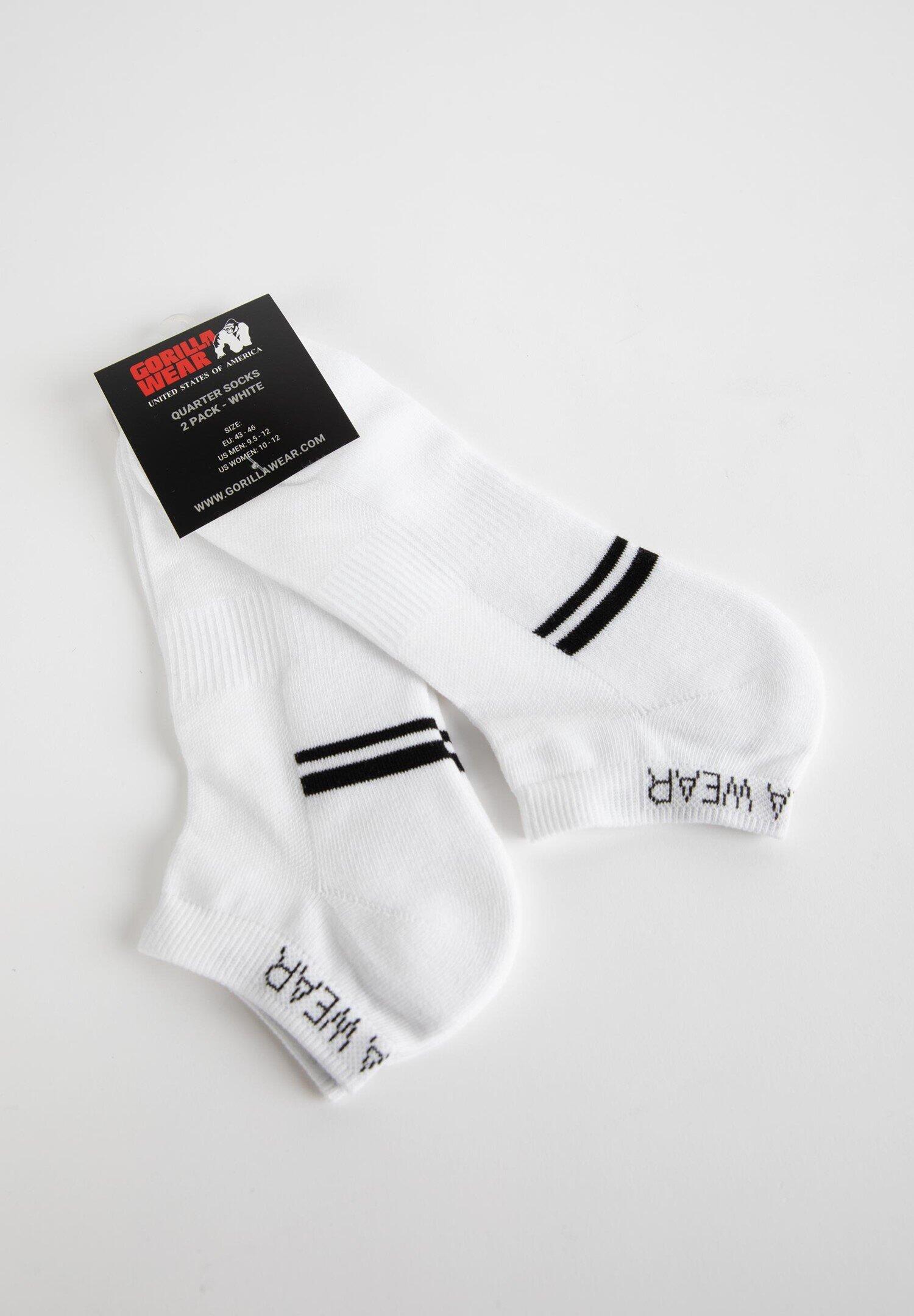Quarter Lot de 2 chaussettes - Blanc - EU 35-38 3/5