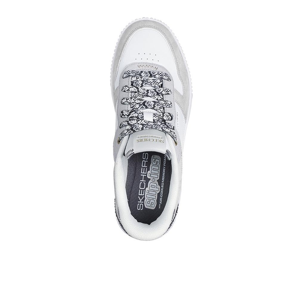 Tênis Brancos Radiantes Radiant Roar Skechers Femininos 3/4