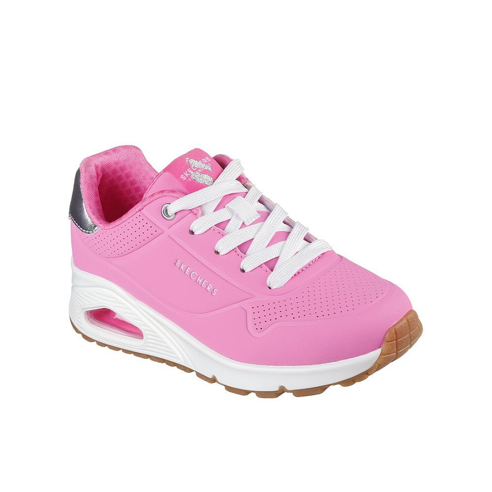 Tênis Rosa Skechers Uno Brilhando Aonde 2/4