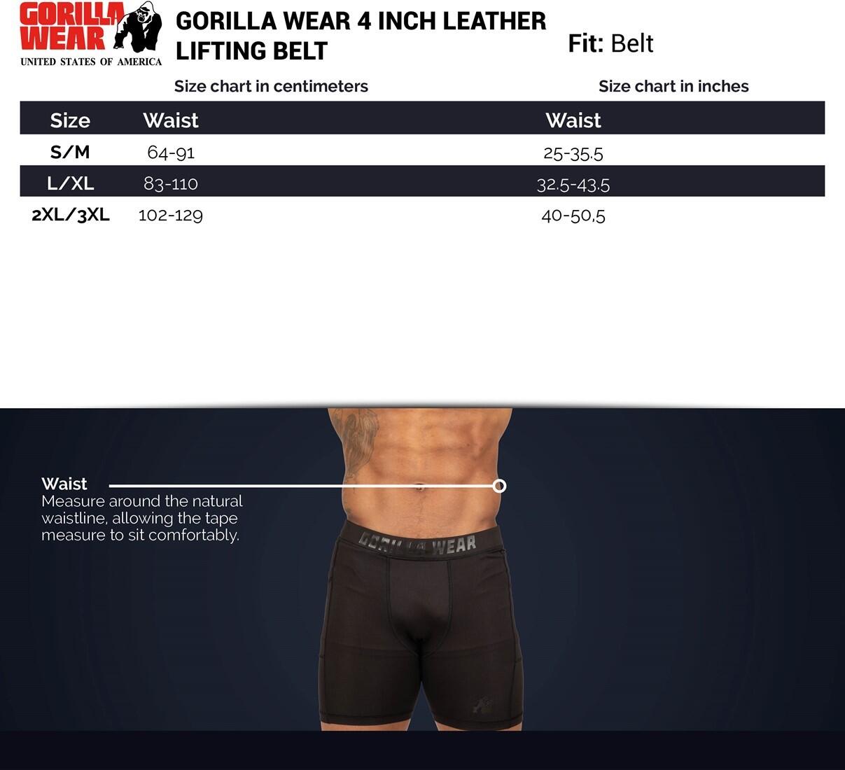 4 Inch Leather Lifting Belt - Bruin 6/6