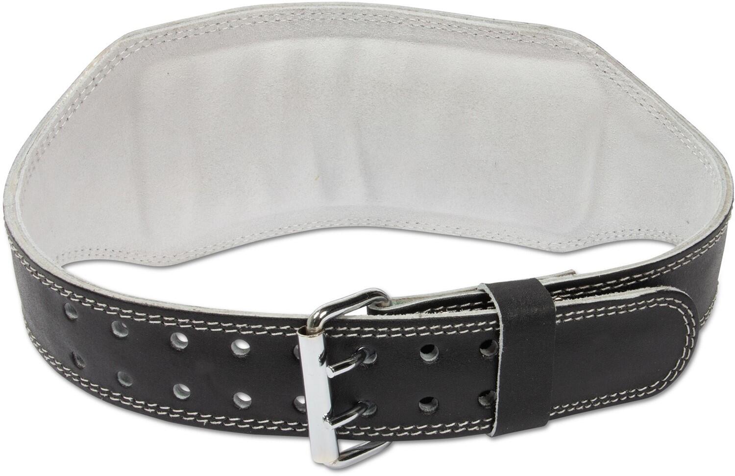 6 Inch Padded Leather Lifting Belt - Zwart/Goud 5/6