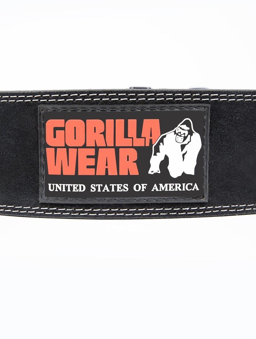 4 Inch Leather Lifting Belt - Zwart 3/6