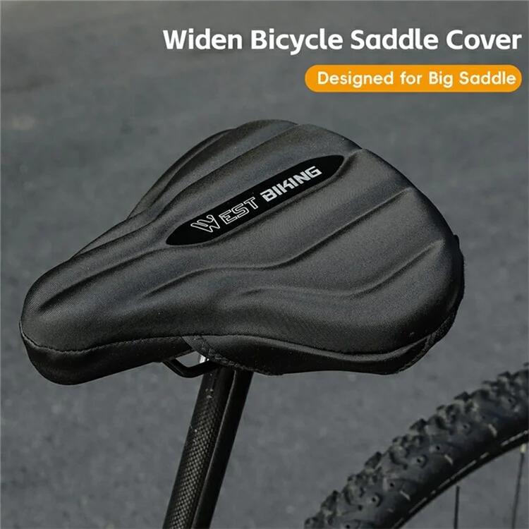 Housse de selle de vélo élargi et épais à absorption des chocs, 25,5 x 26,5 2/7
